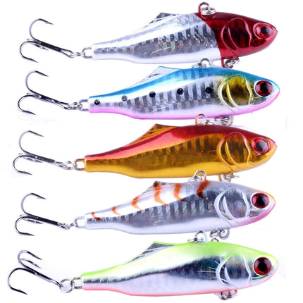 HENGJIA 5 PCS 7cm 24g Full Swimming Layer Plastic Hard Baits Fishing Lures Set Tackle Baits-garmade.com