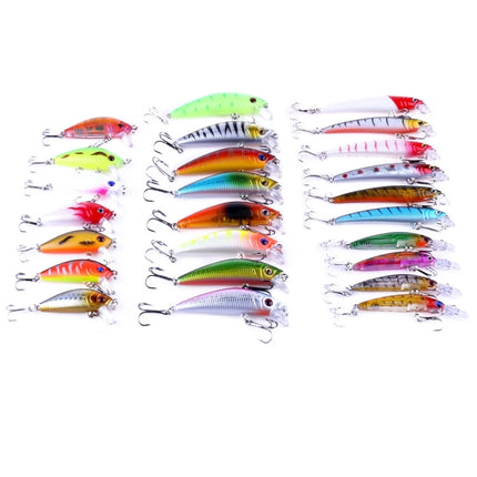 HENGJIA 26 PCS Minnow Fishing Lure Set 4 Models Fishing Tackle Plastic Hard Bait-garmade.com