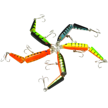 HENGJIA 5 PCS 10.5cm 9.6g 2-section Plastic Hard Baits Fishing Lures Set Tackle Baits-garmade.com