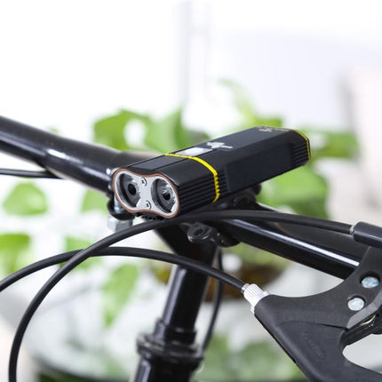 Y1-2400LM 5-mode USB Rechargeable Bicycle LED Headlight with 360 degree Rotatable Holder-garmade.com