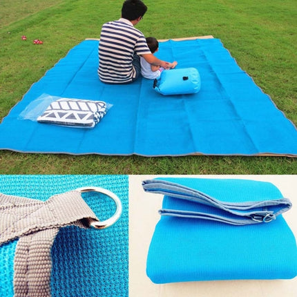 Sand Free Mat Lightweight Foldable Outdoor Picnic Mattress Camping Cushion Beach Mat, Size: 2x1.5m(Blue)-garmade.com