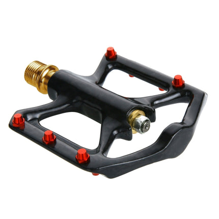 1 Pair B251C Road Bike Carbon Fiber + Titanium Axle Pedals (Black)-garmade.com