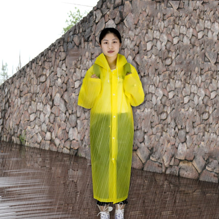 Long Sleeve Cuff Windproof Upgrade Version of One-piece Environmental Protection Transparent Raincoat Average Size-garmade.com