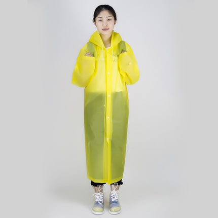 Long Sleeve Cuff Windproof Upgrade Version of One-piece Environmental Protection Transparent Raincoat Average Size-garmade.com