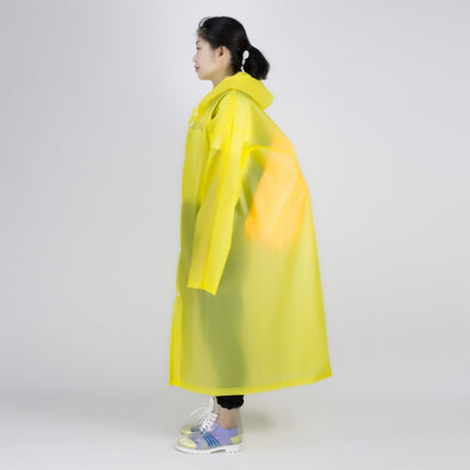 Long Sleeve Cuff Windproof Upgrade Version of One-piece Environmental Protection Transparent Raincoat Average Size-garmade.com