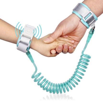 Happywalk Kids Safety Anti Lost Wrist Link Traction Rope with Induction Lock, Length: 2m(Mint Green)-garmade.com