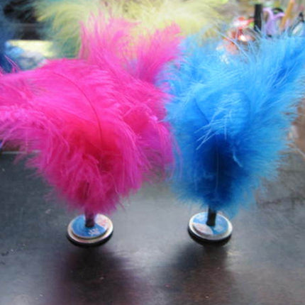 5 PCS Turkey Feather Kick Shuttlecock Foot Exercise Toy, Random Color Delivery-garmade.com