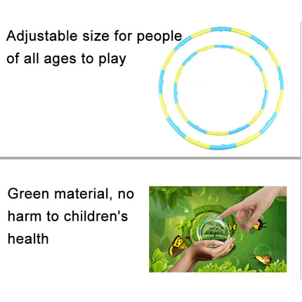 16-Section PE Plastic Removable Collapsible Massage Fitness Circle for Kids-garmade.com