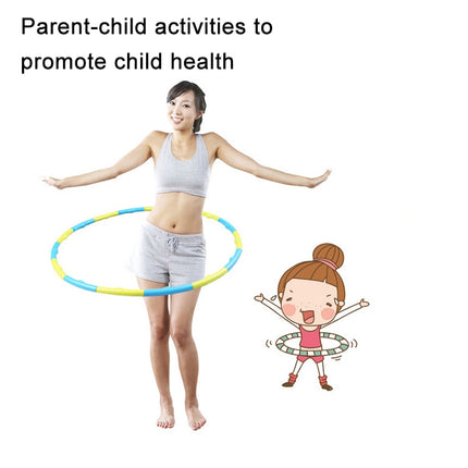 16-Section PE Plastic Removable Collapsible Massage Fitness Circle for Kids-garmade.com