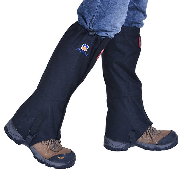 Aotu AT8909 125cm Outdoor Camping Waterproof Snow Shoes Covers Oxford Cloth Anti-mosquito Foot Covers(Black)-garmade.com