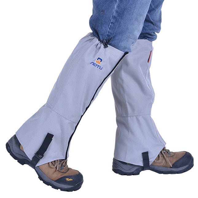 Aotu AT8909 125cm Outdoor Camping Waterproof Snow Shoes Covers Oxford Cloth Anti-mosquito Foot Covers(Grey)-garmade.com