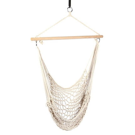 Aotu AT6732 Outdoor Cotton Rope Net Swing Frame Hanging Chair Hammock, Size: 130x90cm-garmade.com