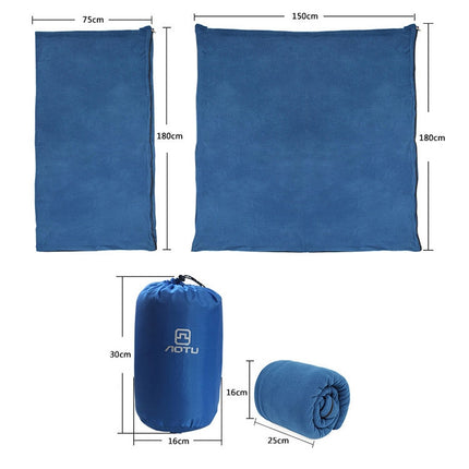 Aotu AT6109 Outdoor Camping Fleece Sleeping Bag for Adult, Random Color Delivery, Size: 180x75cm-garmade.com