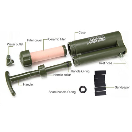 Aotu AT6630 Outdoor Camp Soldier Portable Filter Water Purifier-garmade.com