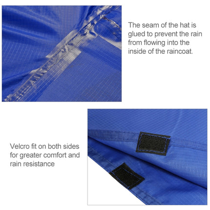 3 in 1 Aotu AT6927 Multifunctional Outdoor Camp Riding Raincoat Picnic Blanket, Size: 217x143cm(Blue)-garmade.com