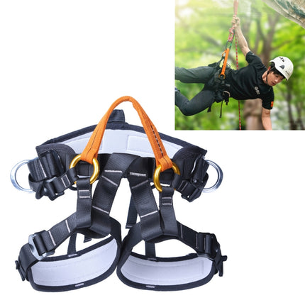 XINDA XDA9519 Outdoor Polyester High-strength Wire Downhill Seat Belt for Climbing Trees(Orange)-garmade.com