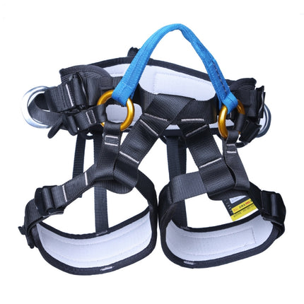XINDA XDA9519 Outdoor Polyester High-strength Wire Downhill Seat Belt for Climbing Trees(Blue)-garmade.com
