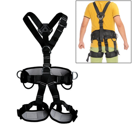 XINDA XD-6503 Outdoor Rock Climbing Polyester High-strength Wire Downhill Whole Body Safety Belt-garmade.com