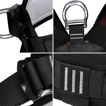 XINDA XDA9516 Outdoor Rock Climbing Polyester High-strength Wire Adjustable Downhill Whole Body Safety Belt-garmade.com