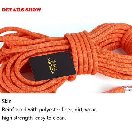 XINDA XD-S9817 Outdoor Rock Climbing Hiking Accessories High Strength Auxiliary Cord Safety Rope, Diameter: 9.5mm, Length: 30m, Color Random Delivery-garmade.com