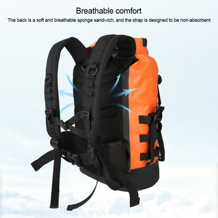 XINDA H-BAG03 30L Outdoor Waterproof Upstream Storage Shoulder Mountaineering Bag(Black)-garmade.com