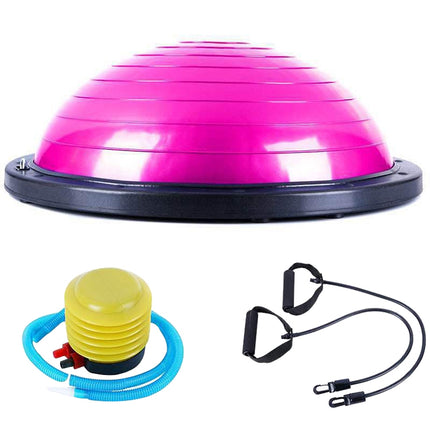 Explosion-proof Yoga Ball Sport Fitness Ball Balance Ball , Diameter: 60cm(Pink)-garmade.com