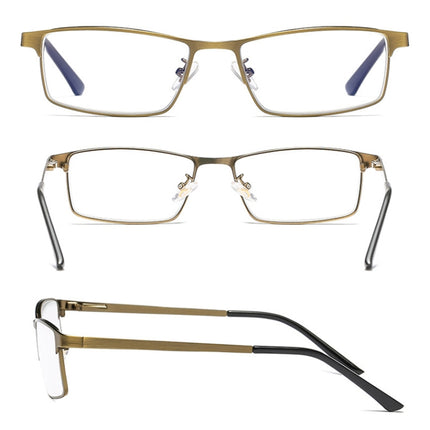 Dual-purpose Photochromic Presbyopic Glasses, +2.00D(Gold)-garmade.com