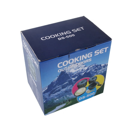 DS-500 Outdoor Camping Ultra Light Weight 15 Piece Cookware Stackable Set for 4-5 People, Size: Large-garmade.com
