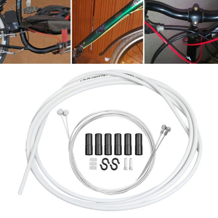 Universal Bicycle Brake Cable Tube Set(White)-garmade.com