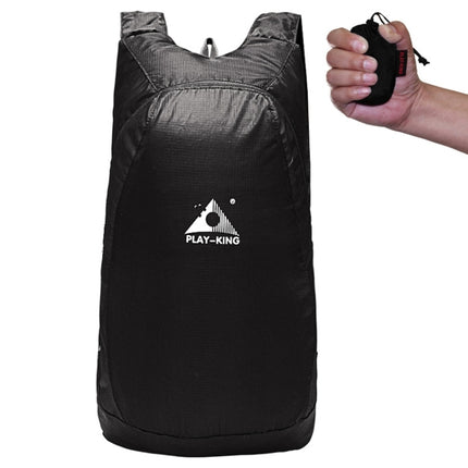 1328 20L Outdoor Climbing Portable Foldable Anti-splash Bag Ultralight Backpack, Max Load: 15kg (Black)-garmade.com