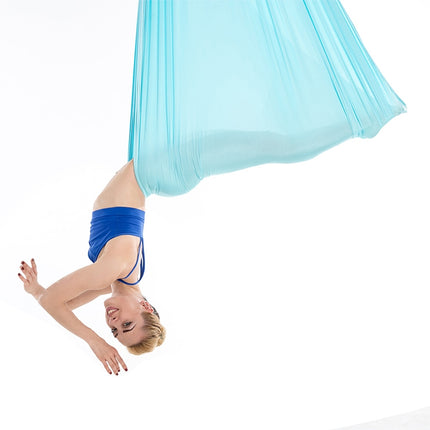 Household Handstand Elastic Stretching Rope Aerial Yoga Hammock Set(Gold)-garmade.com