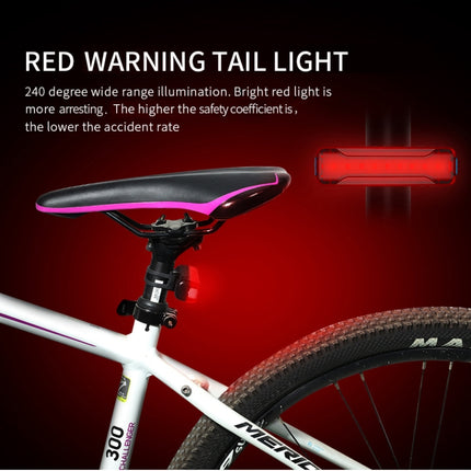 A02 Bicycle Taillight Bicycle Riding Motorcycle Electric Car LED Mountain Bike USB Charging Safety Warning Light (50 Hours, Color Box)-garmade.com