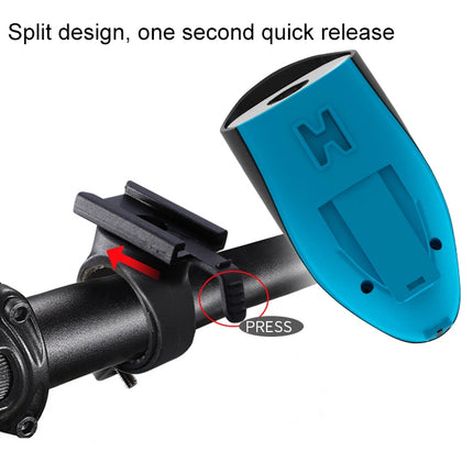 USB Charging Bike LED Riding Light, Charging 3 Hours with Horn(Blue)-garmade.com