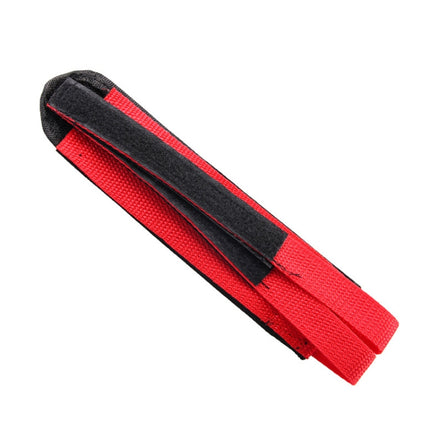 2 PCS Bicycle Pedals Bands Feet Set With Anti-slip Straps Beam Foot(Red)-garmade.com