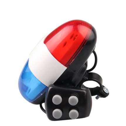 Bicycle 4 Tone Electronic Horn Mountain Bike LED Tail Light Bicycle Multifunction Horn-garmade.com