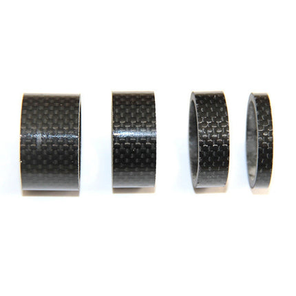 Bicycle Front Fork Headset Carbon Fiber Gasket Stem Wrist Backing Ring 3K Carbon Fiber 5 / 10 / 15 / 20mm-garmade.com