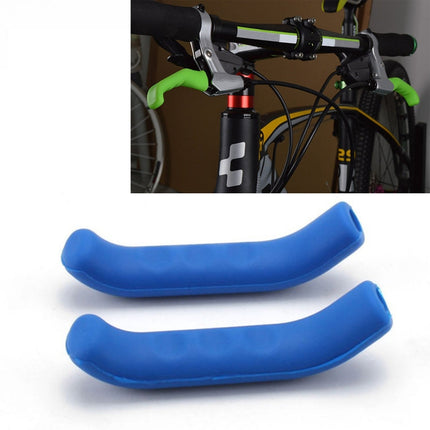 1Pair Universal Type Bicycle Brake Silicone Protection Covers(Blue)-garmade.com