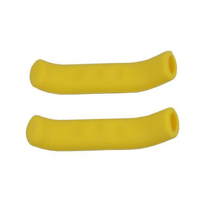 1Pair Universal Type Bicycle Brake Silicone Protection Covers(Yellow)-garmade.com