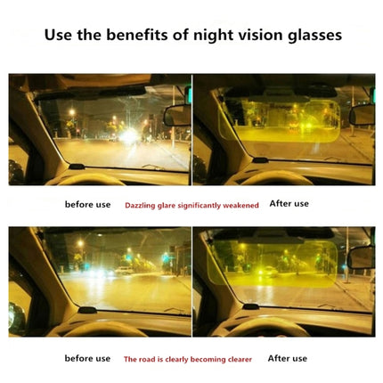 Yellow Lens Anti Glare Night Vision Glasses Safety Driver Sunglasses for Men / Women-garmade.com