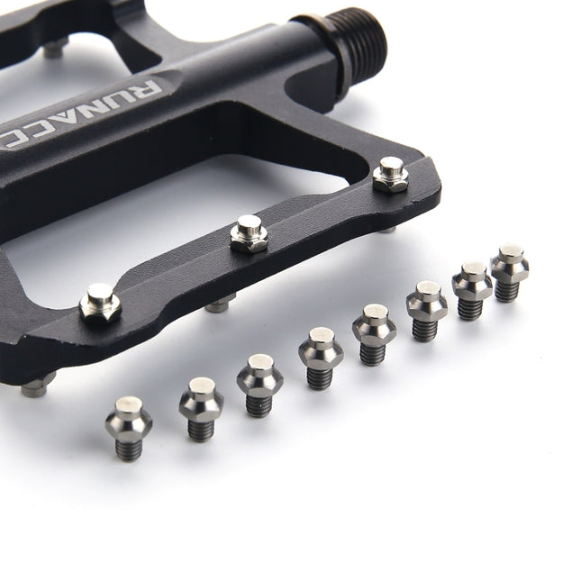 8 PCS/Set Titanium Alloy Bicycle Pedal Anti-slip Screw M4(Titanium Color)-garmade.com
