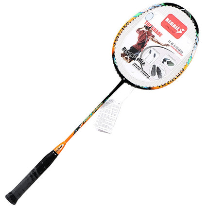 REGAIL 8019 2 PCS Carbon Durable Badminton Racket for Beginners (Orange)-garmade.com