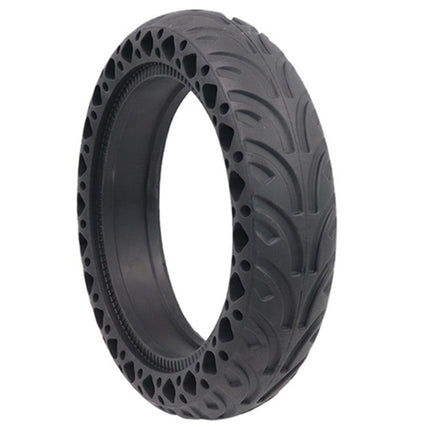 8.5 inch Electric Scooter Wear-resistant Shock-absorbing Decorative Pattern Tire Honeycomb Solid Tire, Suitable for Xiaomi Mijia M365(Black)-garmade.com