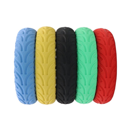 8.5 inch Electric Scooter Wear-resistant Shock-absorbing Decorative Pattern Tire Honeycomb Solid Tire, Suitable for Xiaomi Mijia M365(Yellow)-garmade.com