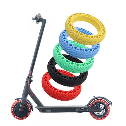8.5 inch Electric Scooter Wear-resistant Shock-absorbing Decorative Pattern Tire Honeycomb Solid Tire, Suitable for Xiaomi Mijia M365(Black)-garmade.com