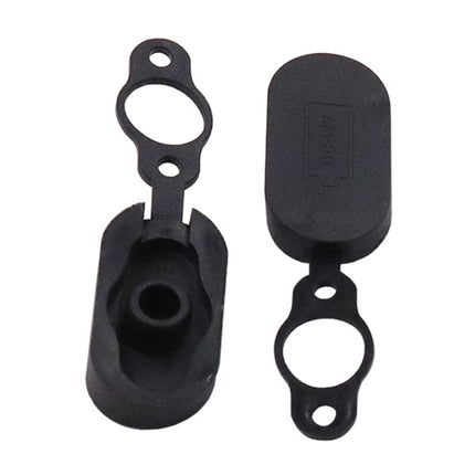 4 PCS Silicone Charging Port Waterproof Cover Dust-proof Plug Electric Scooter Accessories for Xiaomi Mijia M365(Black)-garmade.com