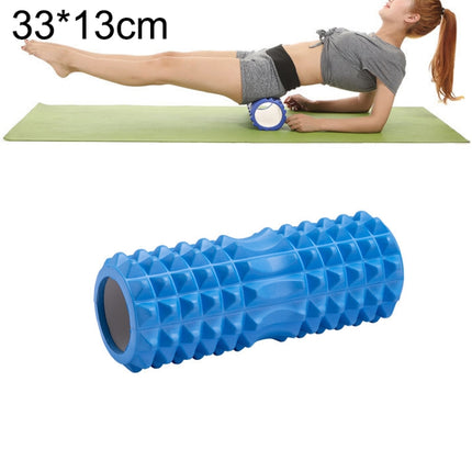 Yoga Pilates Fitness EVA Roller Muscle Relaxation Massage, Size: 33cm x 13cm (Blue)-garmade.com