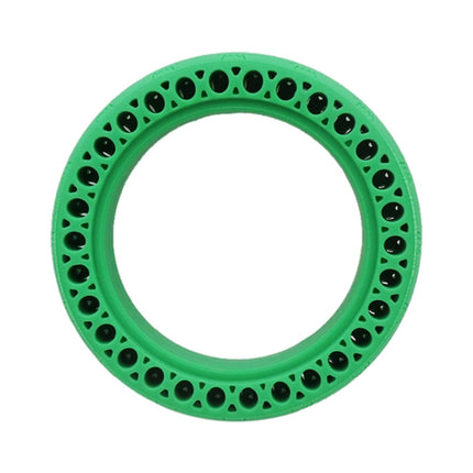 8.5 inch Electric Scooter Wear-resistant Shock-absorbing Decorative Pattern Tire Honeycomb Solid Tire, Suitable for Xiaomi Mijia M365(Green)-garmade.com
