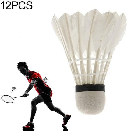 REGAIL 1004 12 PCS Duck Feather Badminton Training Ball-garmade.com