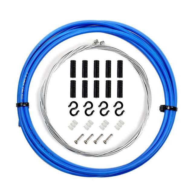 7 in 1 Universal PVC Bicycle Variable Speed Cable Tube Set(Blue)-garmade.com