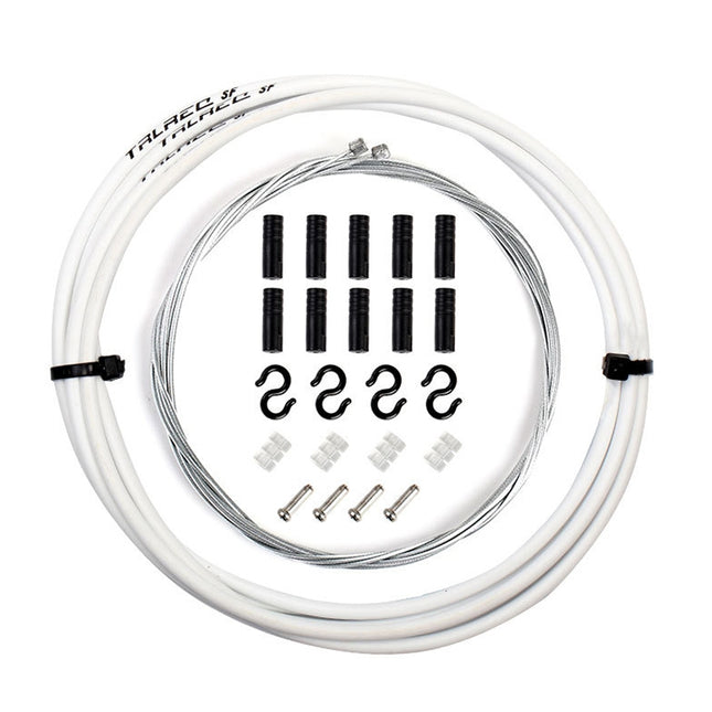 7 in 1 Universal PVC Bicycle Variable Speed Cable Tube Set(White)-garmade.com